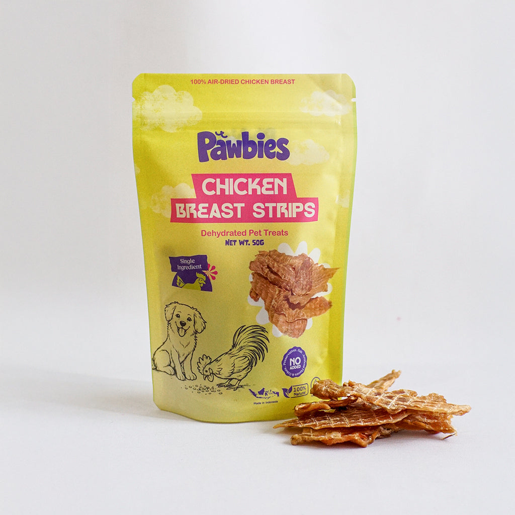 Pawbies Air Dried Chicken Breast Strips 50gr