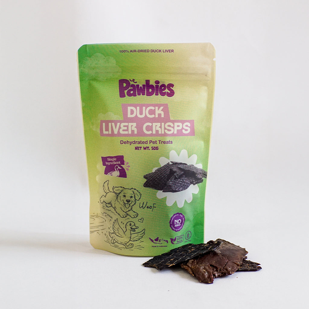 Pawbies Air Dried Duck Liver Crisps 50gr